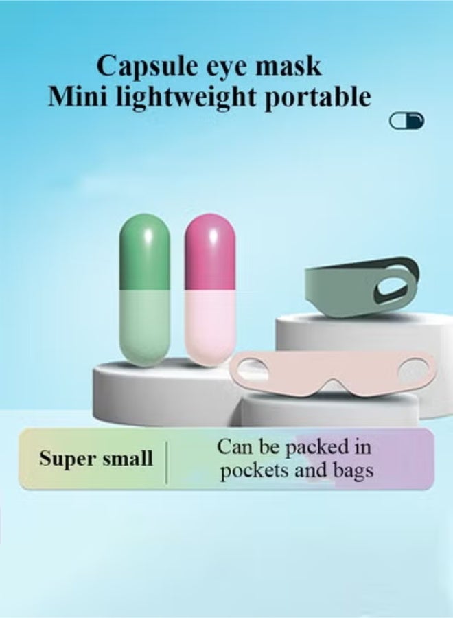 Arabest Small and portable eye mask for sleep, small capsule appearance, easy to carry, fits in the bag, in the pocket, does not take up space - Image 2