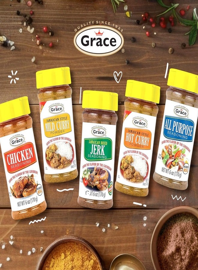 Grace Jamaican Dry Jerk Seasoning 6oz - 2 Pack - Jamaican Style - Caribbean Seasoning Mix for Jerk Chicken Marinade, Fish & Steak - Best BBQ Rub for Pork Ribs & Steaks - Image 4
