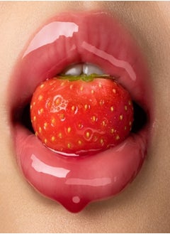 Gisou GISOU Honey Infused Lip Oil Strawberry Sorbet - Sheer Pinky Red, Hydrating & Nourishing Lip Treatment (0.27 oz / 8 ml)  - Image 2