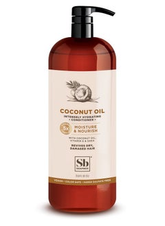 Coconut Oil Conditioner Sulfate Free Paraben Free Silicone Free Color Safe And Vegan Hair Conditioner (33.8 Ounces)