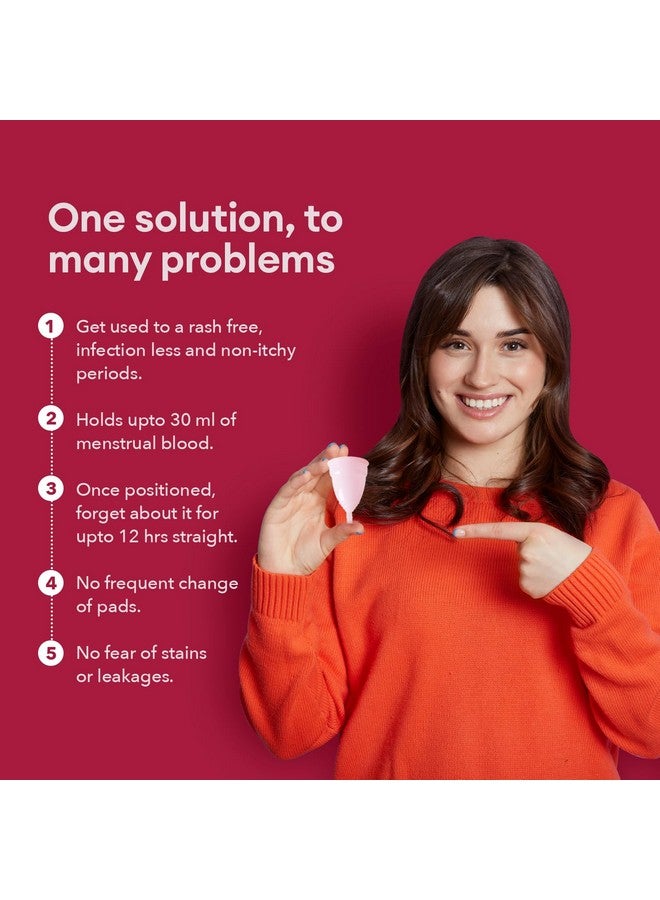 NAMYAA Menstrual Cup | Ultra Soft | Reusable | Fda Compliant Medical Grade Silicone | Small (<16Ml) | Pack Of 1 - Image 2
