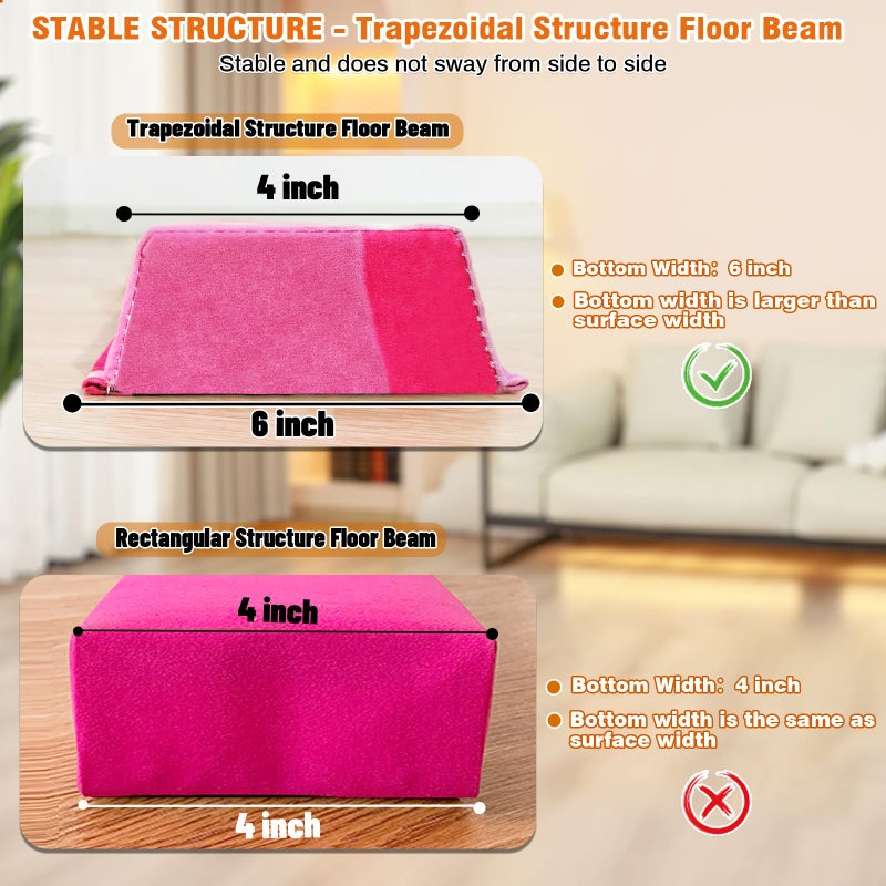 MARFULA 6 FT / 8 FT / 9 FT Folding Gymnastics Beam Foam Balance Floor Beam - Extra Firm - Suede Cover - Anti Slip Bottom with Carry Bag for Kids/Adults Home Use - Image 4