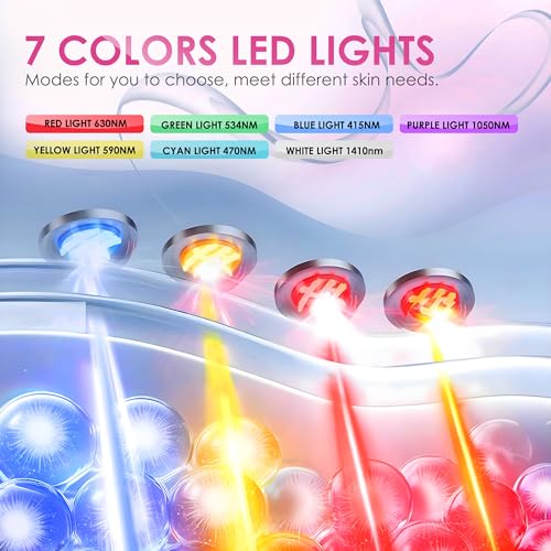 JAY SAREES Red-Light-Therapy-for-Face, 7-1 Colors Led Face Mask Light Therapy, Facial Skin Care Mask (White) - Image 3