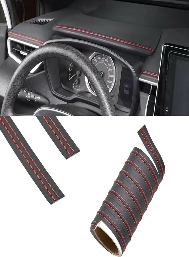 RATSAW Pack-1 Car Interior Trim Strip, 2M/6.6Ft DIY Car Molding Leather Trim Line, Door Dashboard Seam Strips, Auto Body Universal Modified Strips - Image 1