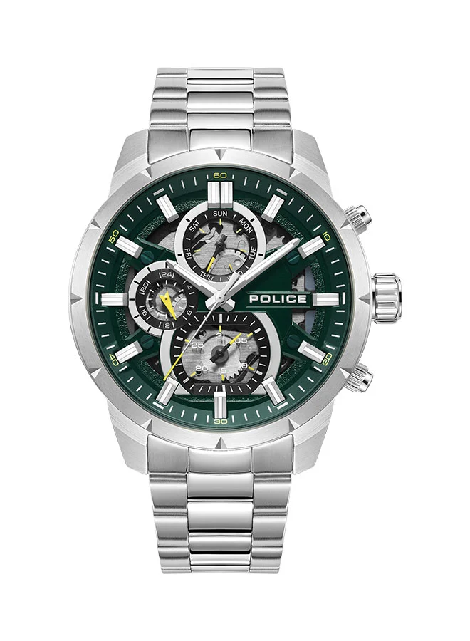 POLICE Men Chronograph Round Shape Metal Wrist Watch PEWJK0021805 - 45 Mm