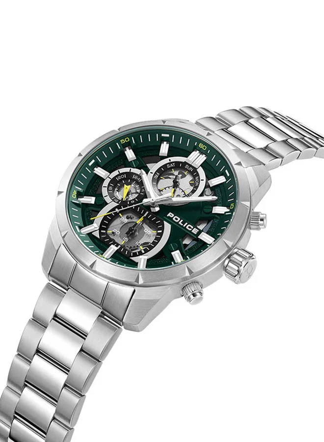 POLICE Men Chronograph Round Shape Metal Wrist Watch PEWJK0021805 - 45 Mm