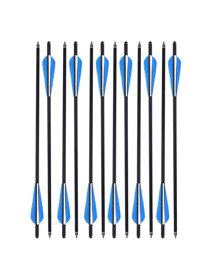 Thoraya 12PCS 8.8mm Crossbow Bolt Arrows Archery Bow Hunting Shooting Carbon Arrow  - Image 1