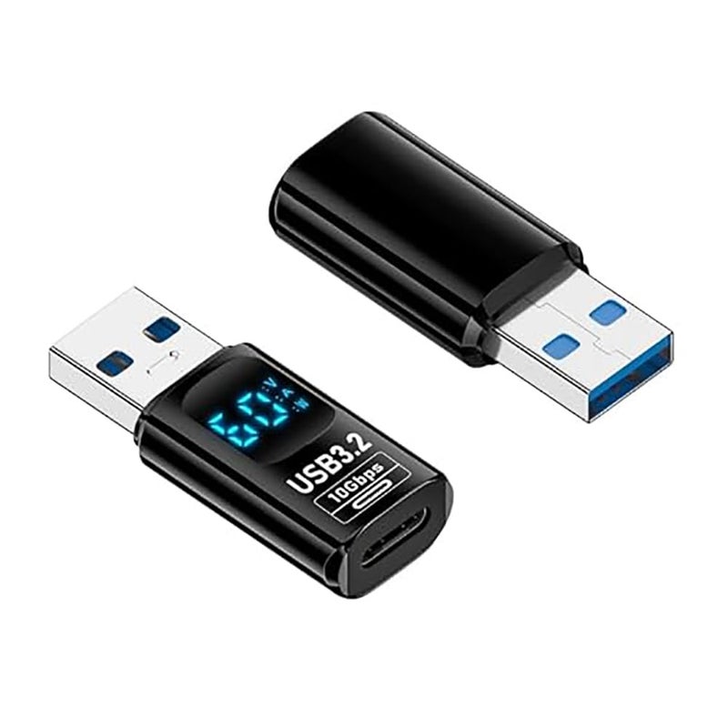 ETZIN محول USB C أنثوي إلى USB ذكر، محول USB 3.2 A إلى USB C لنقل البيانات بسرعة فائقة متوافق مع iPhone 15 Plus Pro Max، سماعات Type-C، لابتوب، شاحن، Quest Link - Image 1