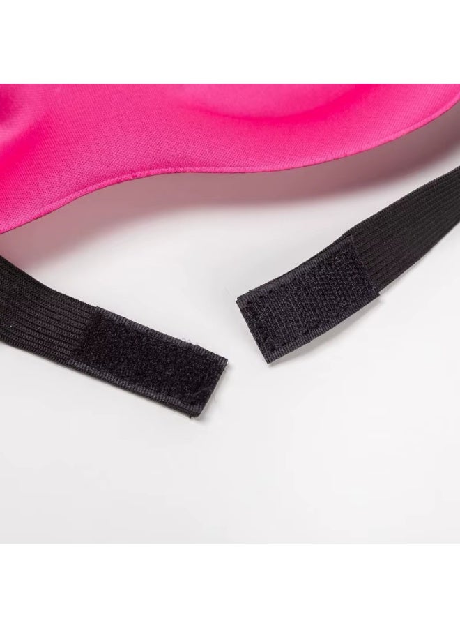 3D Eye Mask, Eye Blindfold Shield, Sleeping Mask, Light Blocking, Zero Eye Pressure Adjustable Night Blindfold Ultralight Travel Nap Eye Cover (Pink) - Image 3