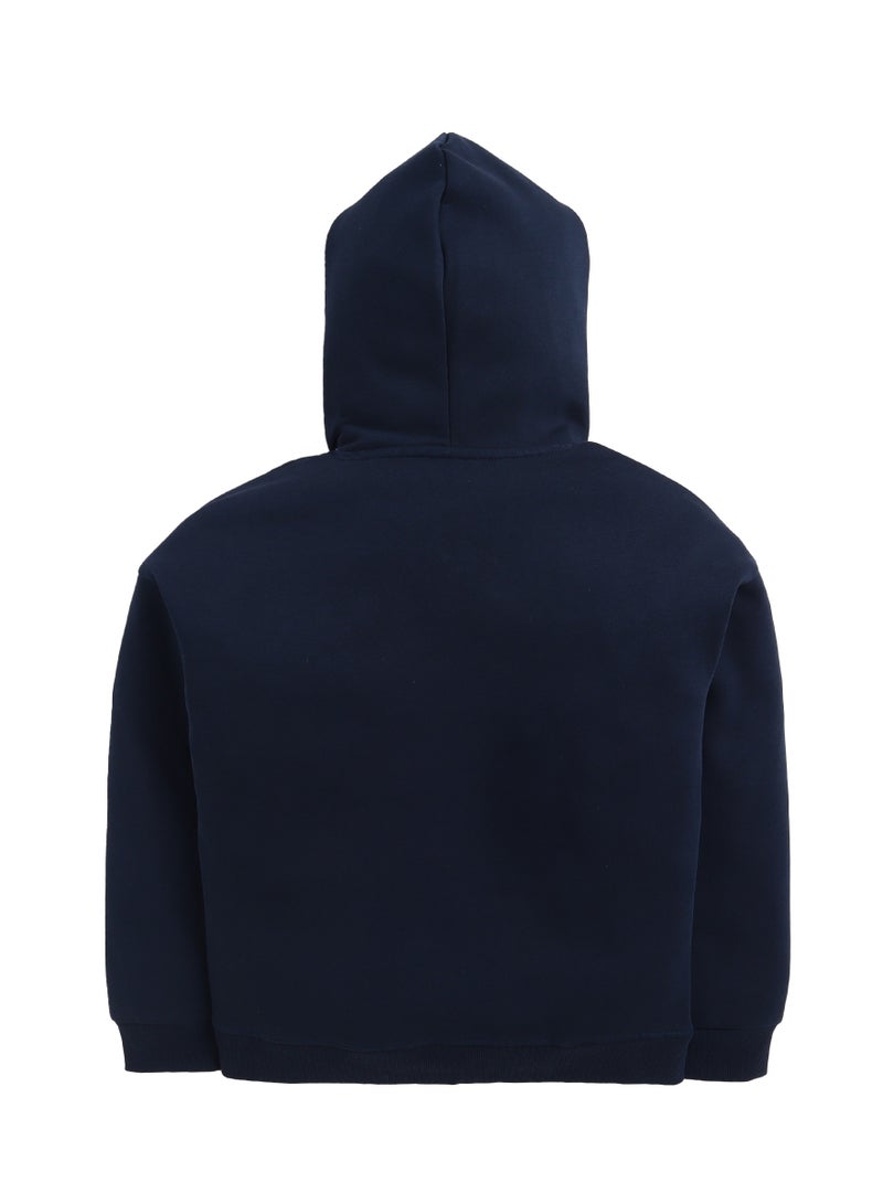 فكتور اند جين هودي برسومات نيويورك  للأولاد باللون الكحلي - Image 4