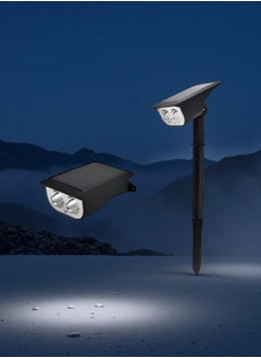 Beautiful Solar Double-Head Outdoor Floor Lamp, Suitable For Various Outdoor Scenes Such As Courtyards And Gardens.  - Image 4