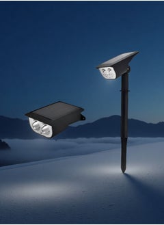 Beautiful Solar Double-Head Outdoor Floor Lamp, Suitable For Various Outdoor Scenes Such As Courtyards And Gardens.  - Image 1