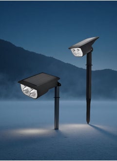 Beautiful Solar Double-Head Outdoor Floor Lamp, Suitable For Various Outdoor Scenes Such As Courtyards And Gardens.  - Image 2