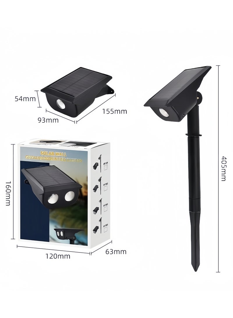 Beautiful Outdoor Spotlight,Outdoor Landscape Lighting,  Plug-in LED Spotlight, Solar Charging, For Gardens, Courtyards, Backyards, Plants, Lawns, Trees, Houses, Flags,IP65 Waterproof - dimmable - Image 2