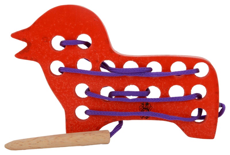 Skillofun Wooden Sewing Toy Lion, Multi Color - Image 5