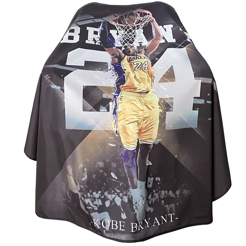 LxrEcksto Barber Capes for Men Hair Cutting Salon Cape with Snaps Waterproof Professional Large Barber Hairdresser Gown Stylist Cape- 63â€Ã— 56â€(Slam Dunk Pattern) - Image 1