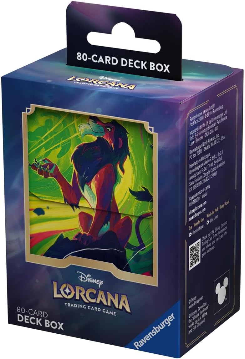 Ravensburger Disney Lorcana Trading Card Game: Azure Sea Deck Case Scar - Image 2