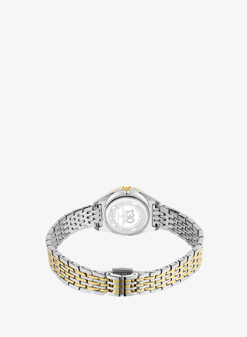 Rotary  Rotary Ladie's Ultra Slim Silver & Gold Plated Stainless Steel Bracelet Watch - LB08011/02 for Women | Best Price UAE