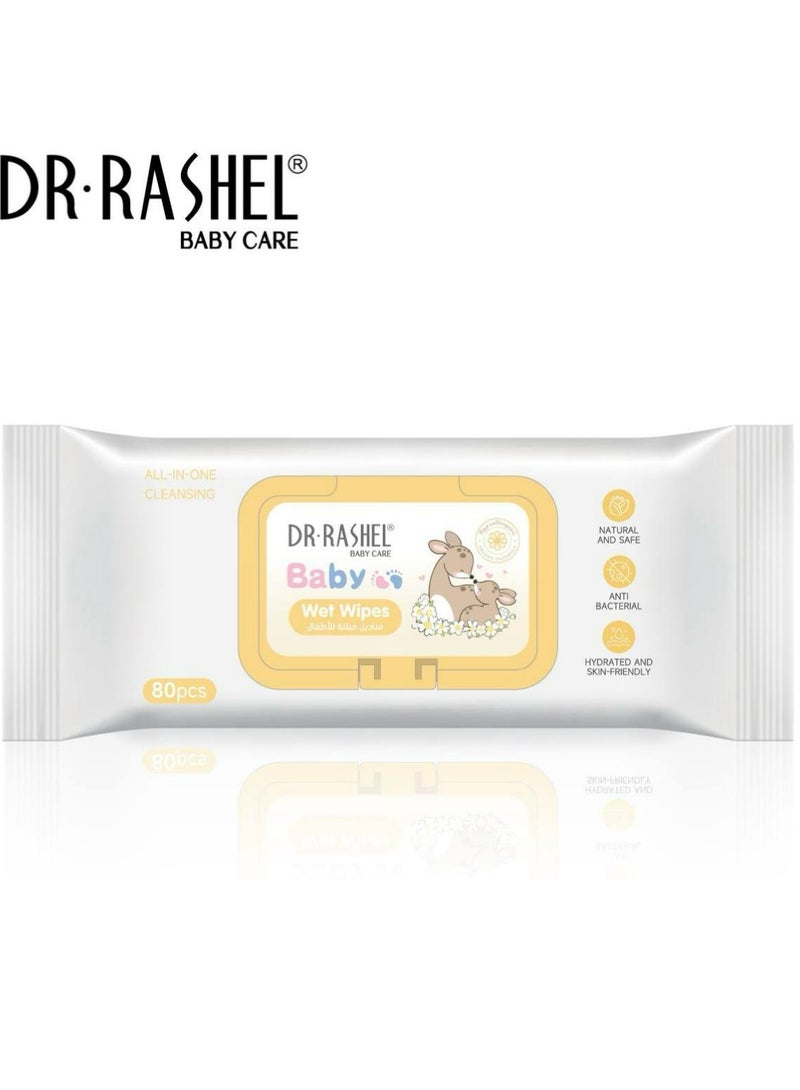 دكتور راشيل مناديل مبللة للأطفال 80 قطعة