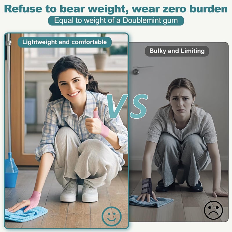 YISDU Wrist Thumb Brace Mommy Compression Stabilizer Waterproof Thumb Spica Splint for Arthritis,Trigger Finger,De Quervains Tenosynovitis,Tendonitis,CMC Joint Pain and Support-Women Men-Left or Right Hand - Image 2