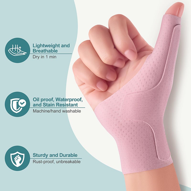 YISDU Wrist Thumb Brace Mommy Compression Stabilizer Waterproof Thumb Spica Splint for Arthritis,Trigger Finger,De Quervains Tenosynovitis,Tendonitis,CMC Joint Pain and Support-Women Men-Left or Right Hand - Image 5
