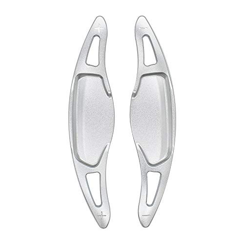 Ysbxitu Aluminum Alloy Car Steering Wheel Shift Paddle fit for Kia Stinger CK K8 GT GT1 GT2 EX Hatchback Paddle Shifter Extension Accessories Interior Decoration Accessories Silver - Image 1