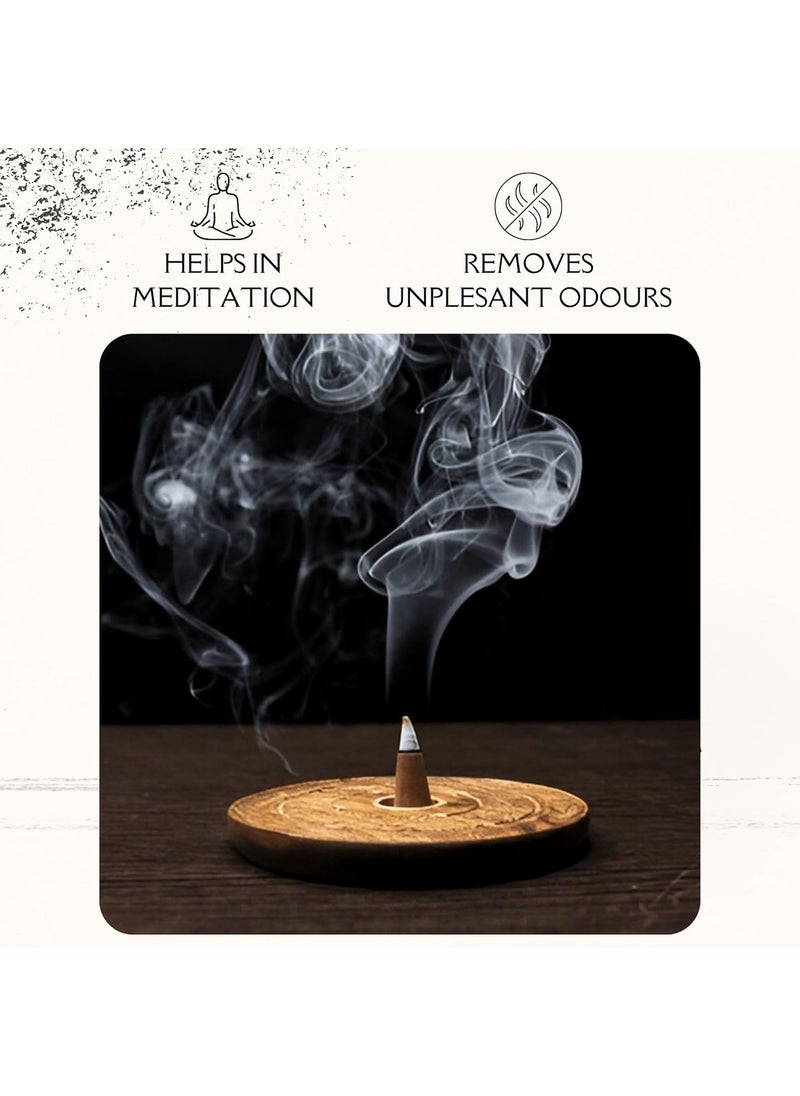 Hashcart Natural Kewda Incense Cones Scent 22 Pieces 80 Grams Pack Chemical Free Kewda Incense Sticks Cones Fragrance Long Lasting Dhoop Batti by Hashcart  - Image 4