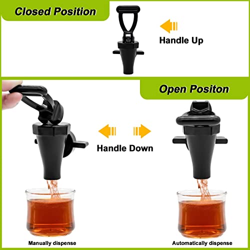 LERGNA 03260.0002 Replacement Faucet Kit for Tea Urn, Spigot Replacement for Tea Dispenser, Spout/Nozzle with Wing Nut and C-Ring, 1 Pack, Black - Image 5