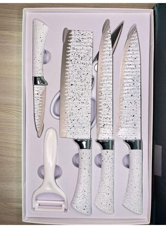 ماركة غير محددة طقم سكاكين 6 قطع - ابيض  - Image 4