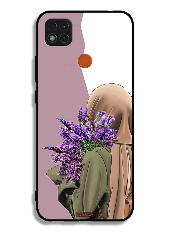 Tolwak Xiaomi Redmi 9C Protective Case Cover Holding Flower  - Image 2
