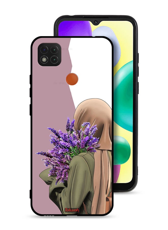 Tolwak Xiaomi Redmi 9C Protective Case Cover Holding Flower  - Image 1