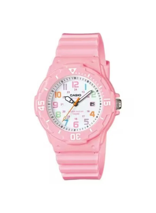 كاسيو Women's Analog Display Watch With Pink Resin Strap - LRW-200H-4B2