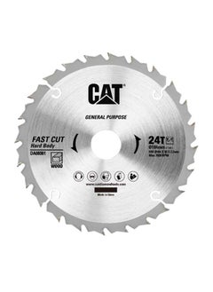 CATERPILLAR CAT DA08001 TCT Circular Saw Blade- General Purpose 24T Ø184mm  7-1/4” 