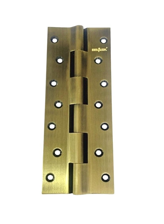 BRASK Brass Railway Hinges 8" x 1.1/4" x 5/32 (200 mm x 32 mm x 4 mm) Heavy Duty Brass Door Hinges (Antique, 1) - Image 1