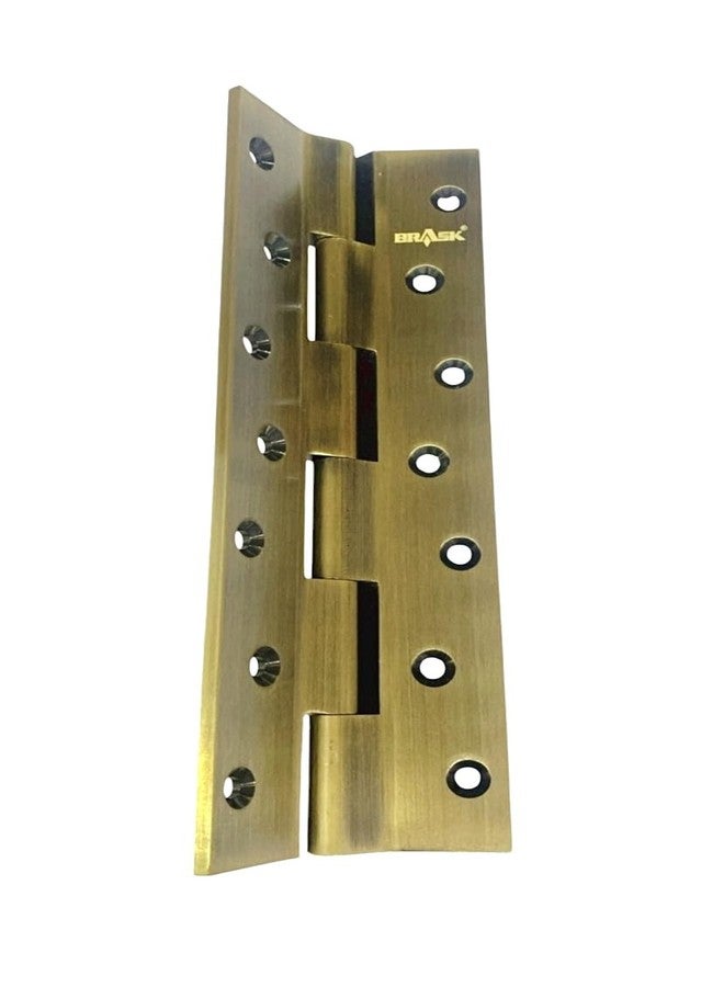 BRASK Brass Railway Hinges 8" x 1.1/4" x 5/32 (200 mm x 32 mm x 4 mm) Heavy Duty Brass Door Hinges (Antique, 1) - Image 3