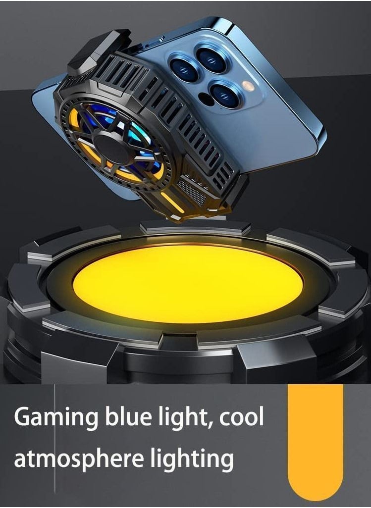 VKL - JUST STAR gaming mobile phone cooling fan, silent radiator, large area, intelligent temperature control fan - Image 1