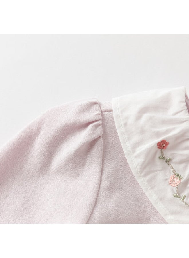 Dave & Bella 【Same Style As Department Store】Autumn Girls' Cotton T-Shirt Children'S Stylish Base Shirt - Image 4