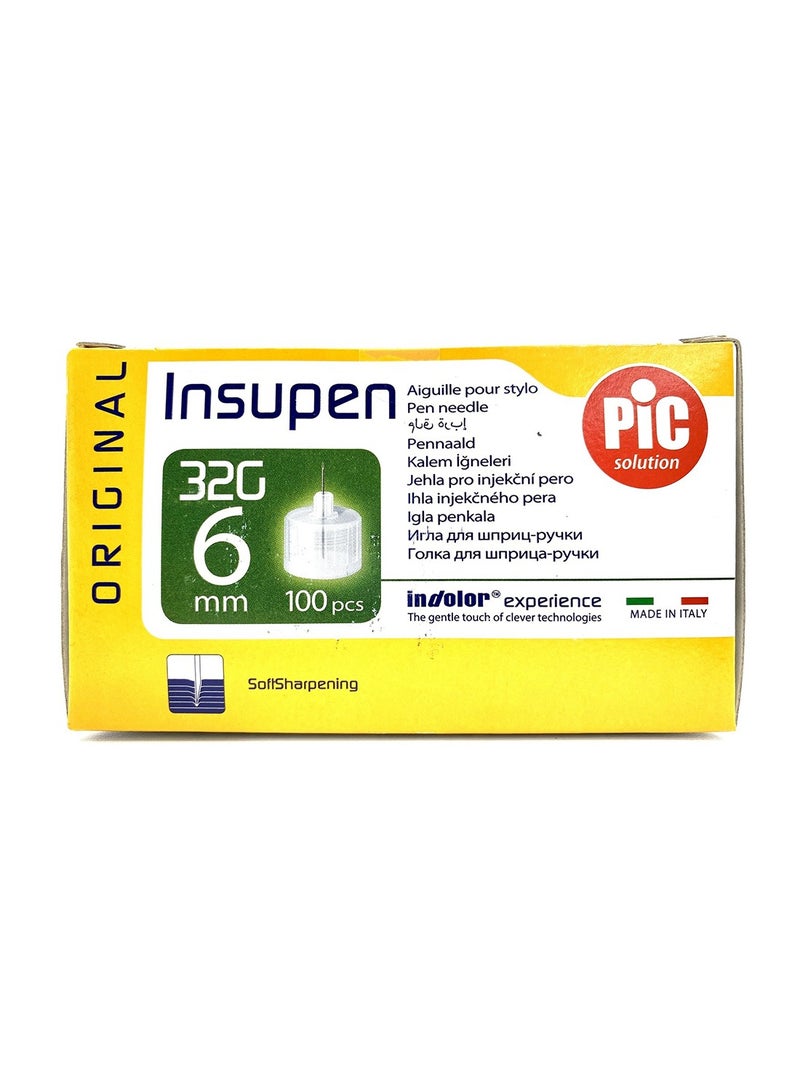 PIC إبرة حقن 32 جرام 6 مم 100 قطعة - Image 2