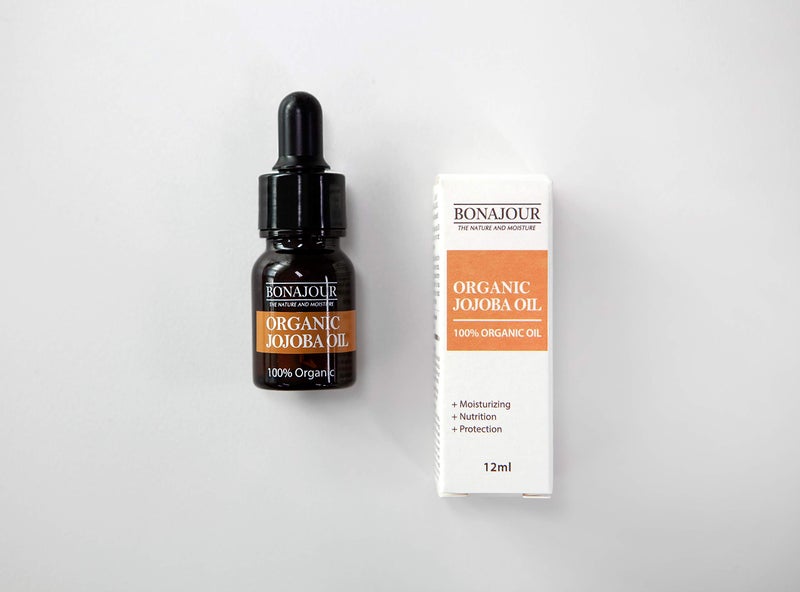 BONAJOUR] vegan 100% Organic Eco-cert Jojoba Facial Oil for Dry Skin - High Moisturizing Carrier Oil 0.4 fl. oz - Image 2