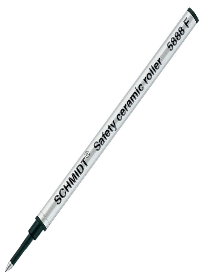Lanier Pens Schmidt 5888 F Safety Ceramic Rollerball Refill Metal Tube - Green, Red, Black, Blue Ink, Fine Tip 0.6mm - Pack of 4 - Image 4