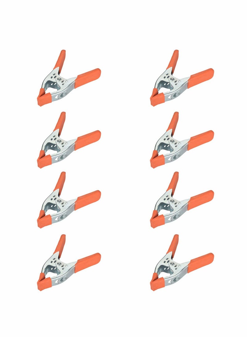Cobest 8 Pack Spring Clamp, 6 inch Spring Clamp Large Super Heavy Duty Spring Metal, for Strong Hardware Claps for Woodworking, Wood, Pony, Photography, Furniture - Image 1