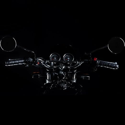 Tanners Pride Leather Handle Grips for Motocycle | Accelarator Grip for Bike, Black - Image 4