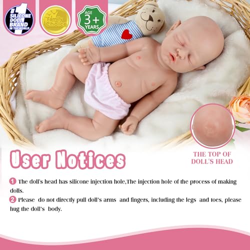 Vollence 16 inch Soft & Realistic Silicone Baby Dolls - Perfect Kids' & Birthday Gifts Also Ideal for Children's Girl - Image 2