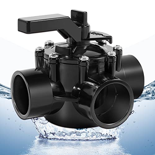 Bzsunway 4715 3-Port 1.5 to 2-Inch Diverter Valve Replace Part for Jandy 1.5 Inch 3 Way Positive Seal Diverter Valve Compatible with Ground Pool, Tub & Spa System - Image 1