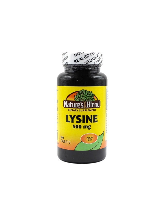 Nature's Blend Lysine 500 mg 500 mg 100 Tabs - Image 1