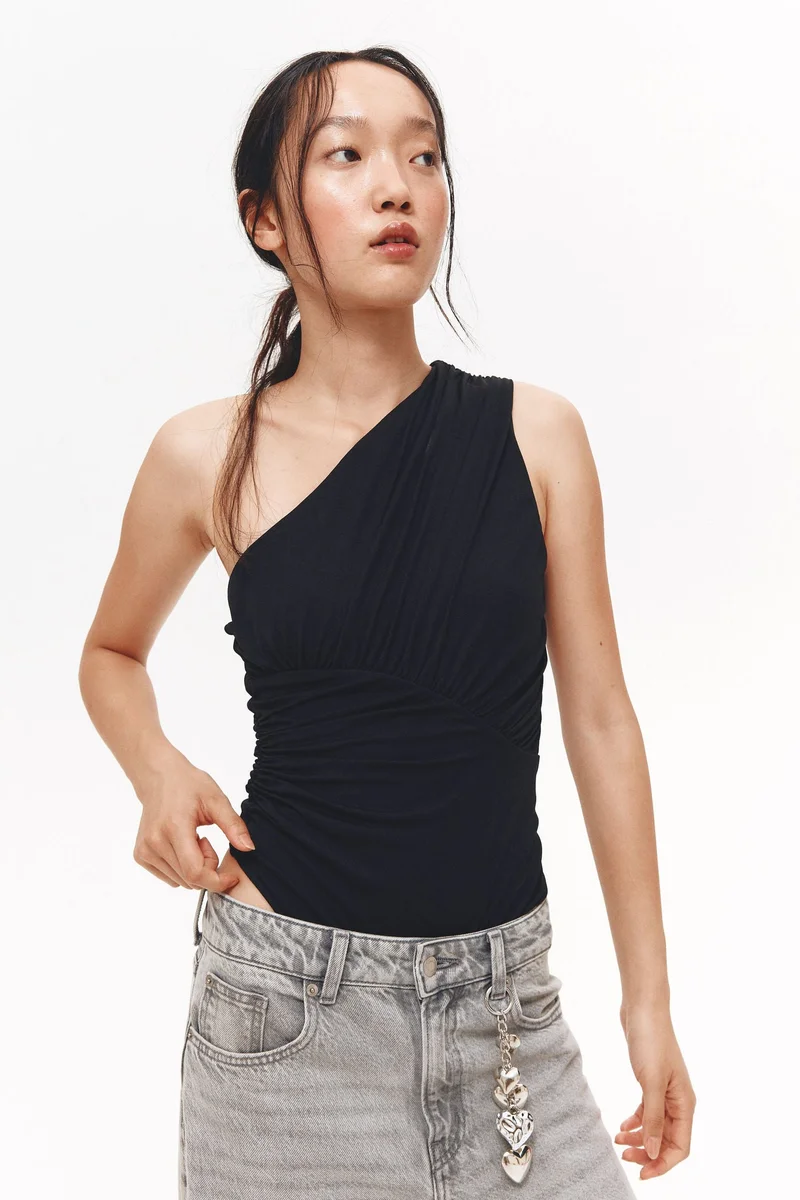 H&M Draped one-shoulder thong body
