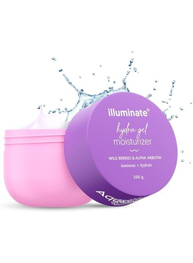 Aqualogica ILLUMINATE + HYDRA GEL MOISTURIZER 200G - Image 1