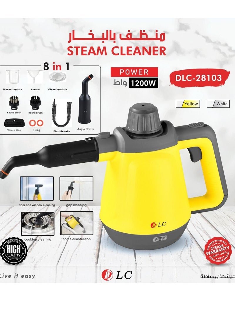 LC Steam Cleaner DLC-28103 | 1200W | 8-in-1 Handheld Cleaning Device