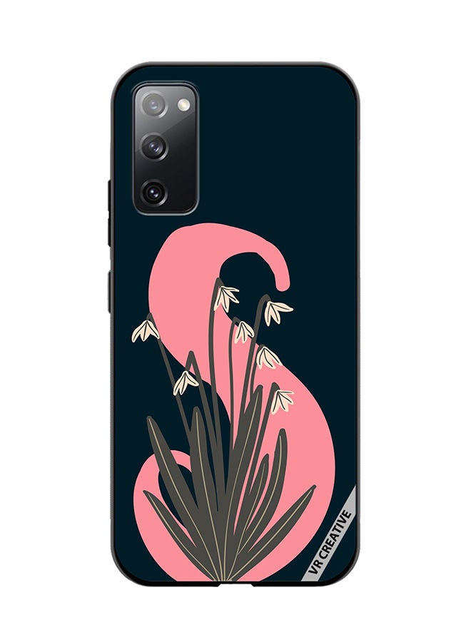 VR CREATIVE غطاء حماية لجهاز سامسونج جالاكسي S20 FE 5G بتصميم حرف S متعدد الألوان - Image 1