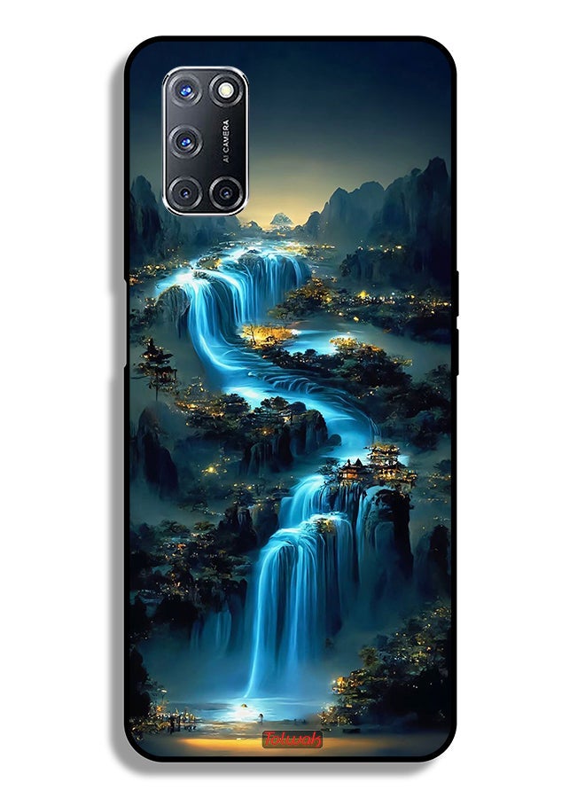 Tolwak Oppo A92 Protective Case Cover Waterfall Art - Image 1